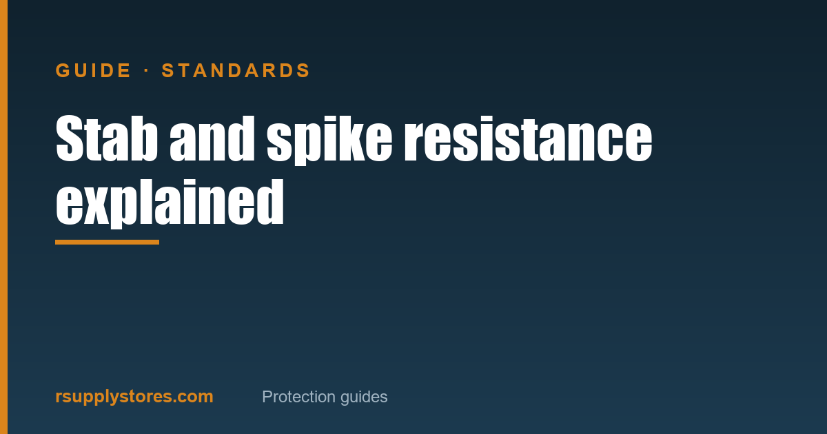 Stab and spike resistance explained — R Supply Store guide