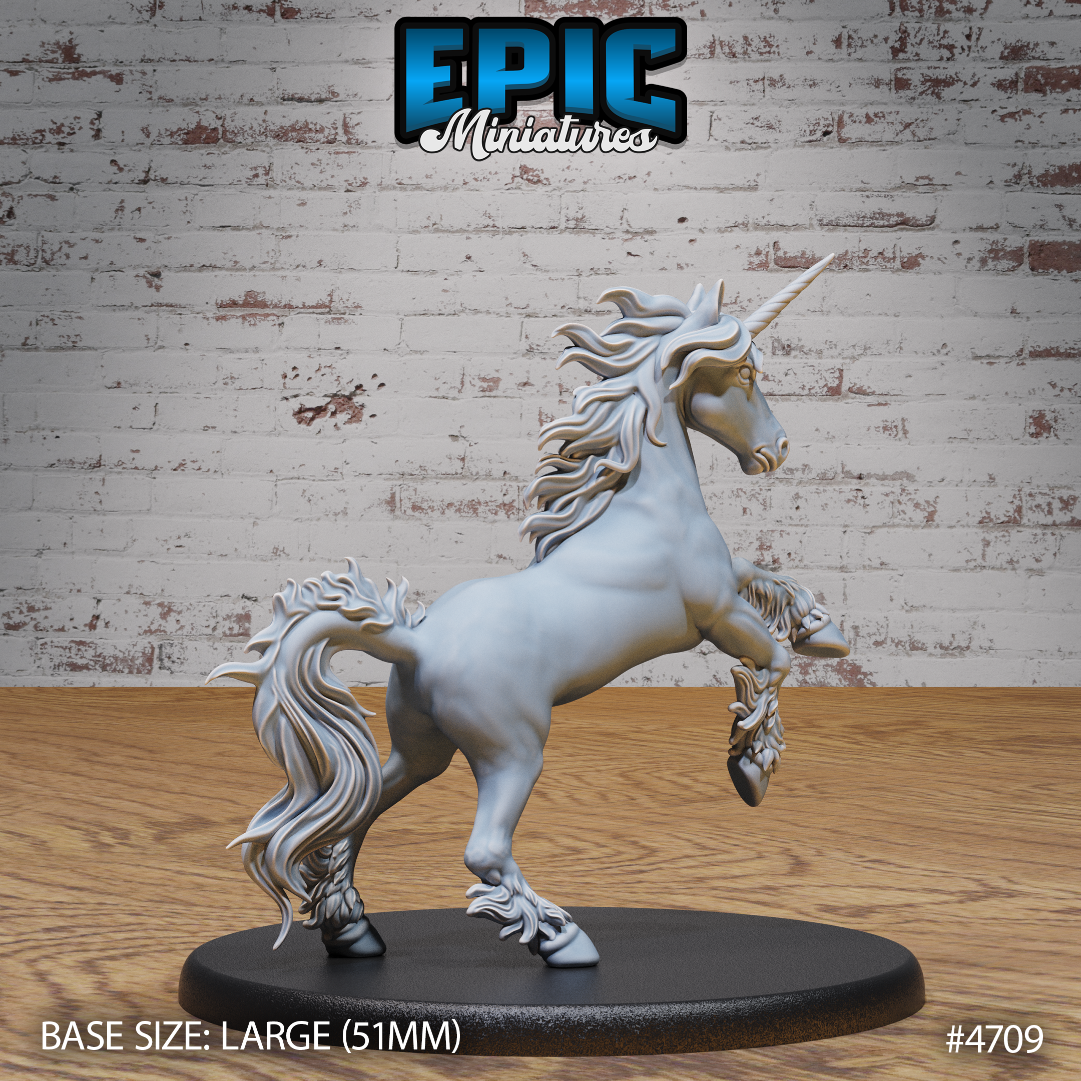 Epic Miniatures - Unicorns | D&D | DnD | Truescale | Print on Demand