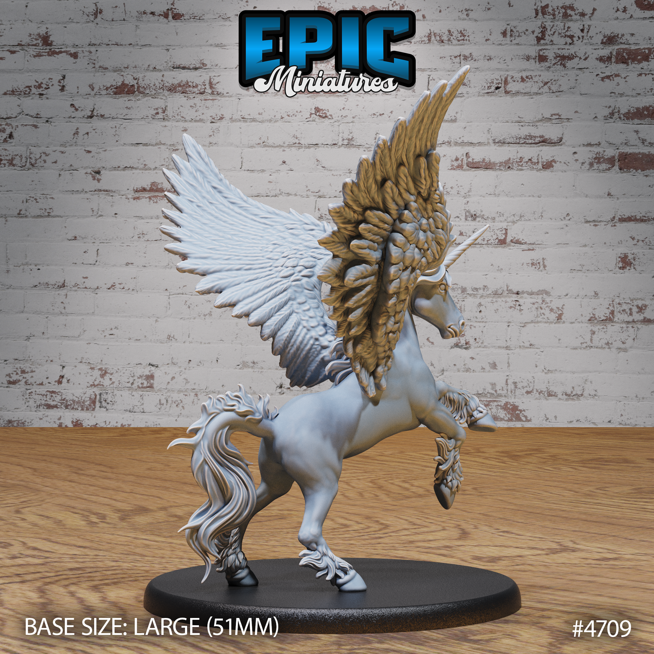 Epic Miniatures - Unicorns | D&D | DnD | Truescale | Print on Demand