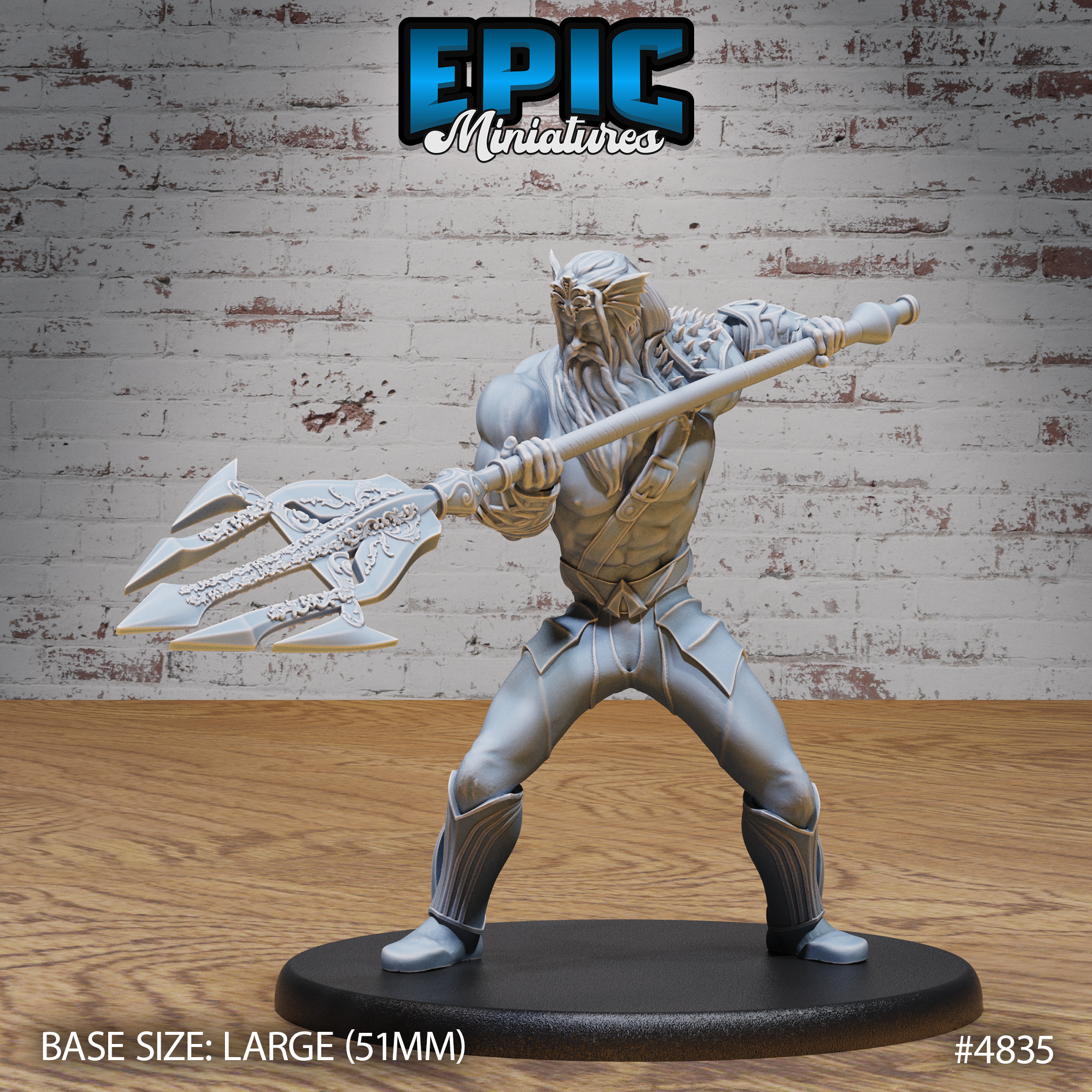 God Triton Avatar by Epic Miniatures | 28mm Scale D&D Tabletop Miniature