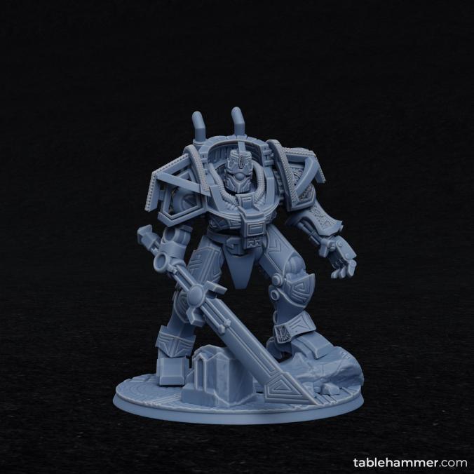 Clockwork Ancient - Space Dwarf golem mech