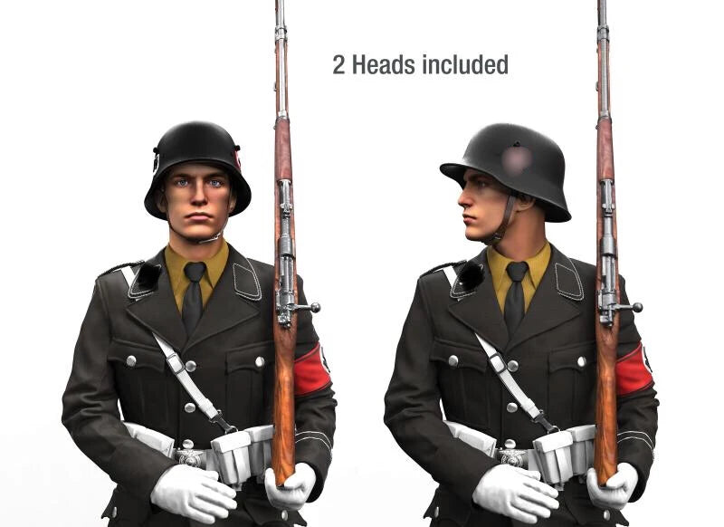 1/16 Scale WWII German Elite Guard Marching Figure Resin Kit - Parade Uniform Miniature