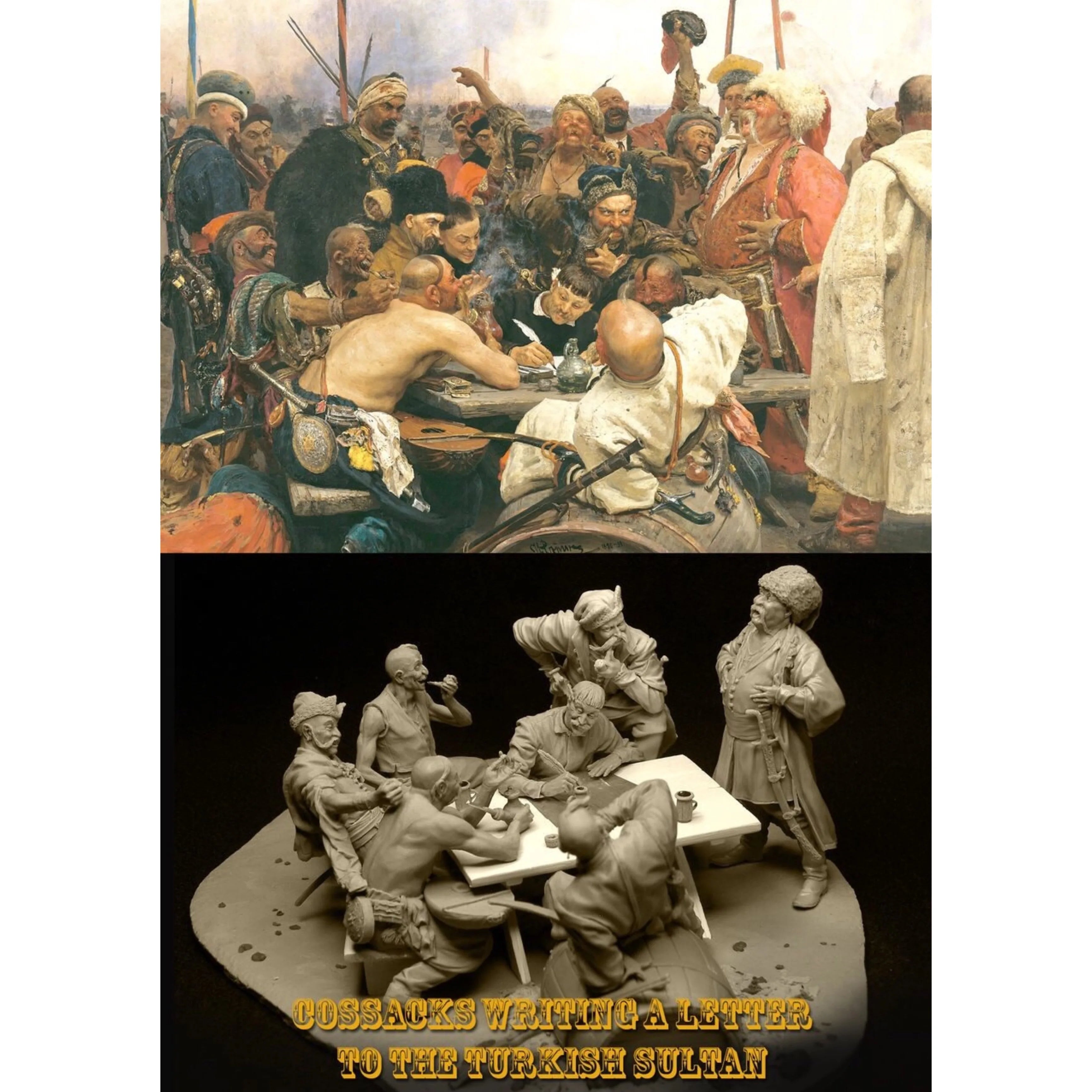 1/24 Cossack Council Resin Figure Set | Historical Meeting Diorama GK