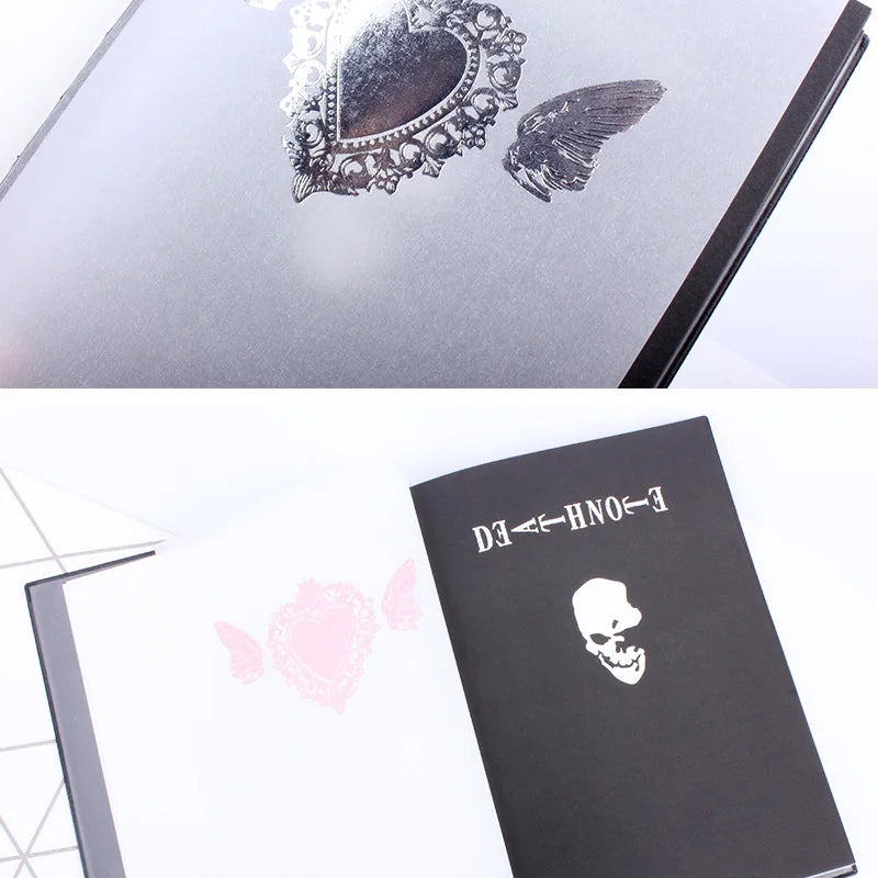 Death Note Notebook Set Leather Anime Journal Collectible Writing Book School Gift
