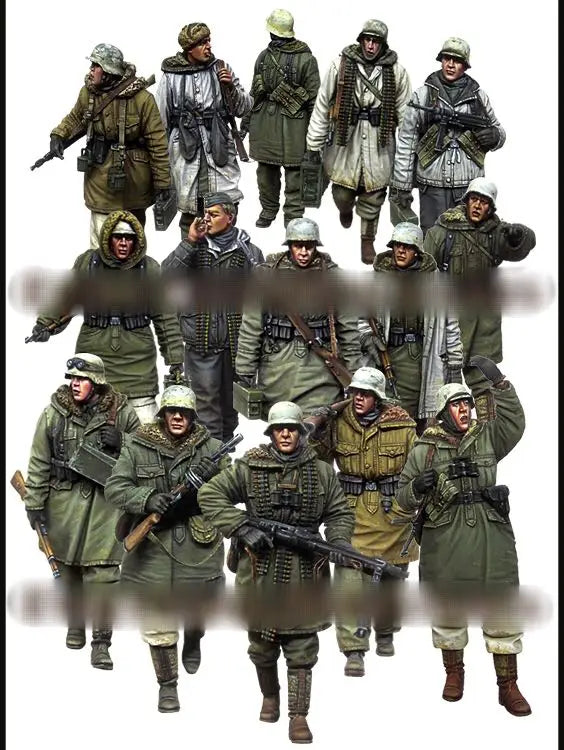 1/35 German Eastern Front Winter Soldier Resin Set | 15 Figure Kit - R Supply Store
