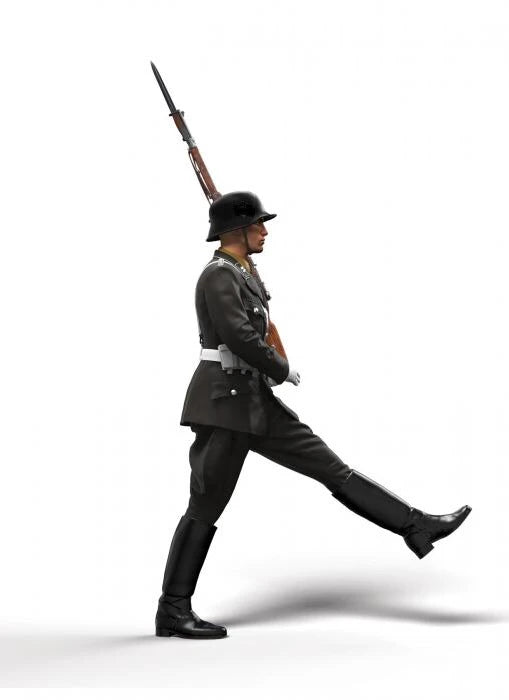 1/16 Scale WWII German Elite Guard Marching Figure Resin Kit - Parade Uniform Miniature
