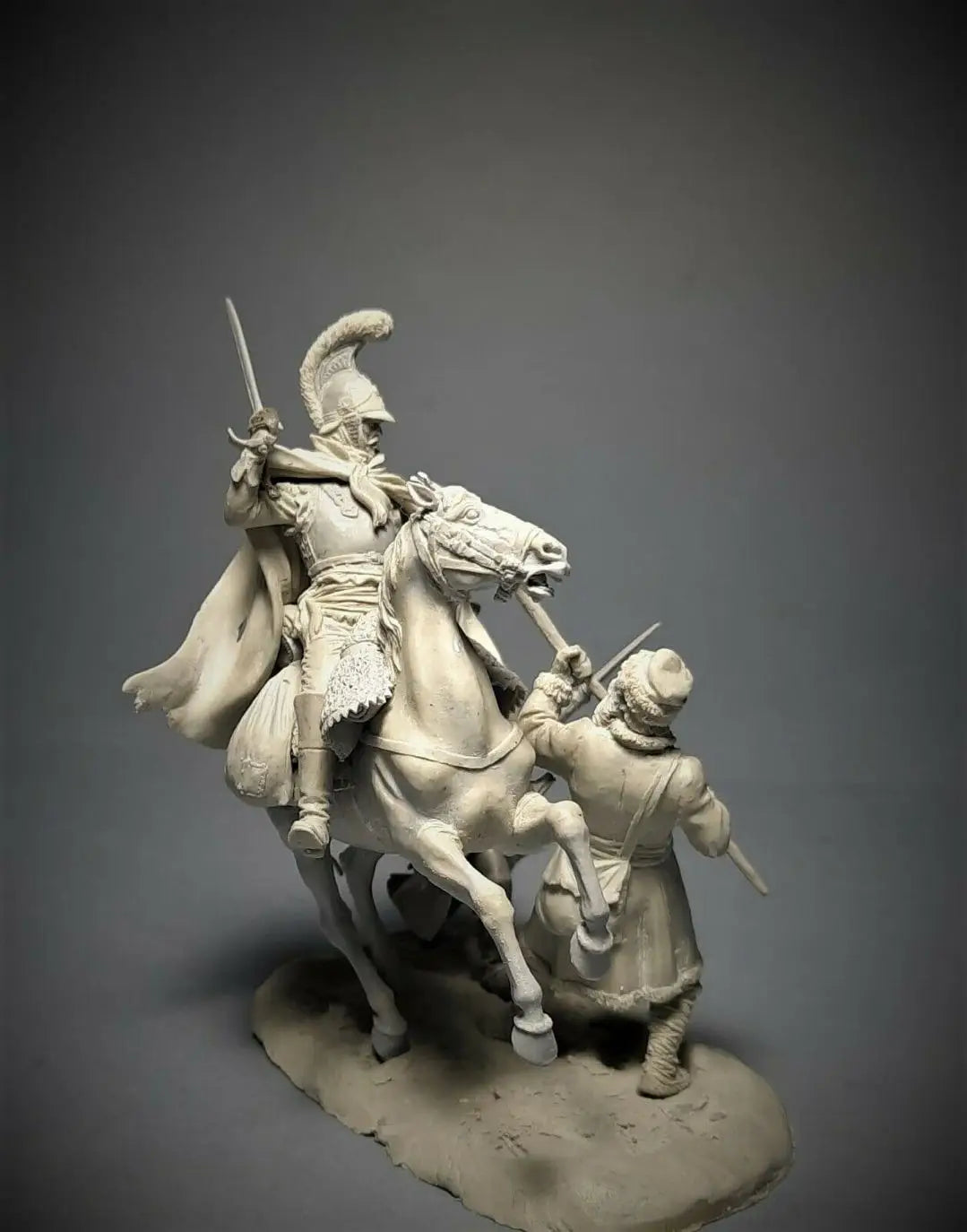 1/32 - 54mm Historical Resin Figure | Mounted Cavalry & Soldiers GK Model Kit Unassembled and Unpainted - R Supply Store