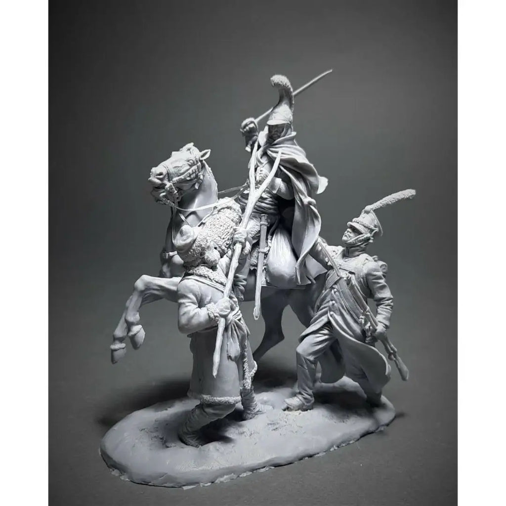 1/32 - 54mm Historical Resin Figure | Mounted Cavalry & Soldiers GK Model Kit Unassembled and Unpainted - R Supply Store