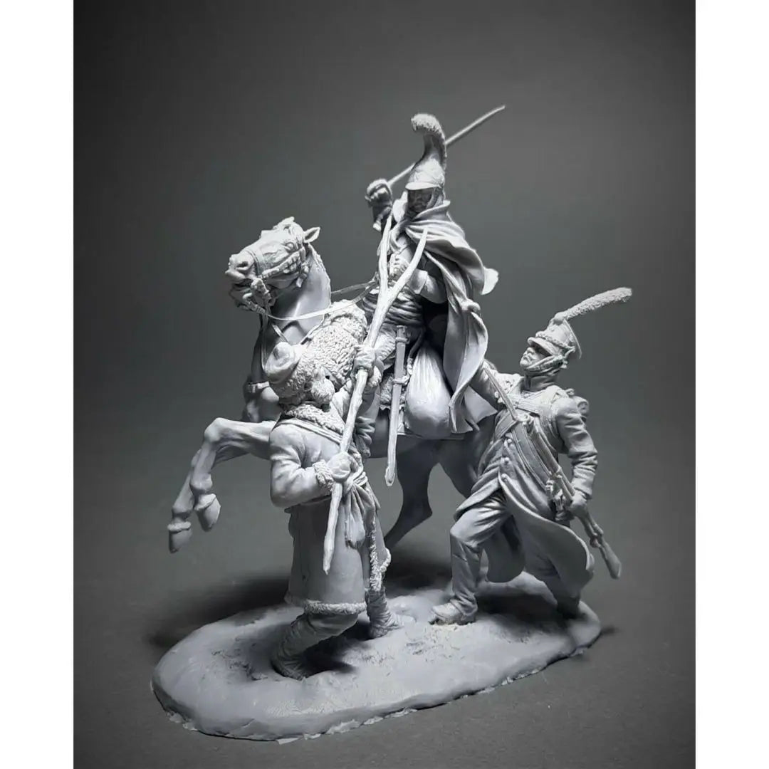 1/32 - 54mm Historical Resin Figure | Mounted Cavalry & Soldiers GK Model Kit Unassembled and Unpainted - R Supply Store