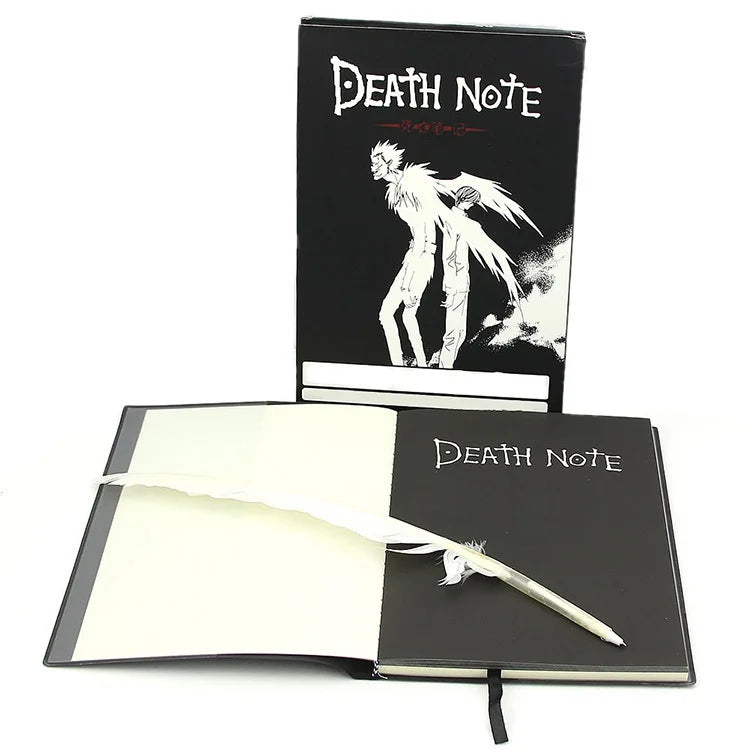 Death Note Notebook Set Leather Anime Journal Collectible Writing Book School Gift