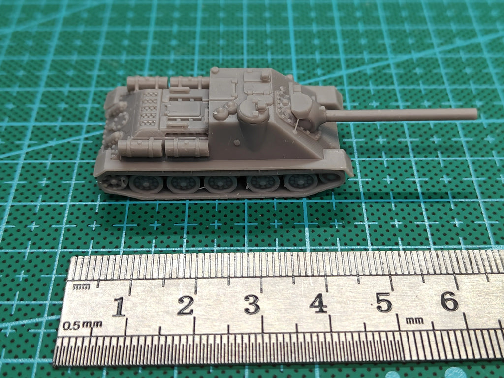 1/144 Scale SU-100 Tank Destroyer | Military Model Kit Unassembled Miniature - R Supply Store