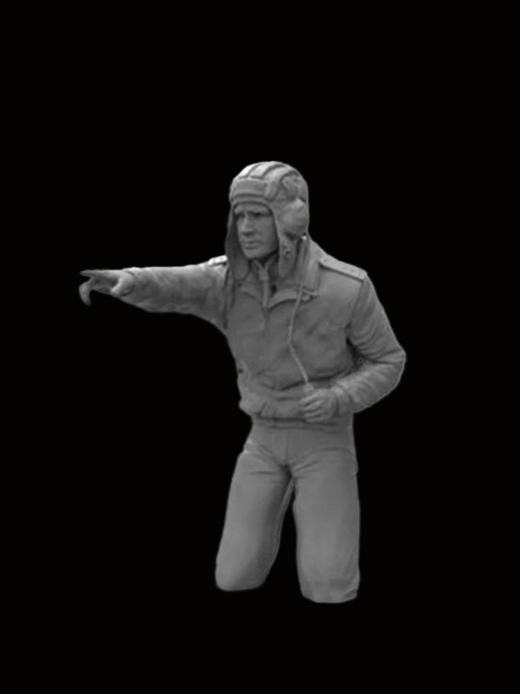 1/16 Soviet T-72 Tank Commander Soldier Resin Model Kit - R Supply Store