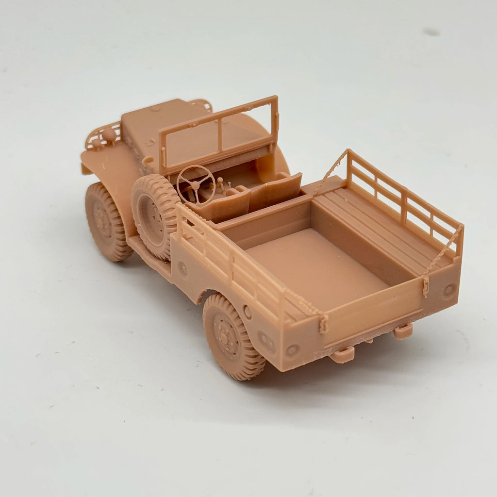 1/72 Scale WWII US WC-52 Truck & Infantry Crew Resin Model Kit (7 Figures) - Transport & General Staff Miniature