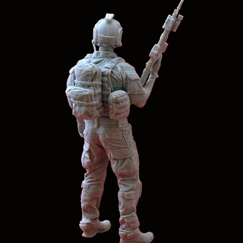1/16 Scale Modern Infantry / Contractor Resin Figure - Tactical Loadout Model Kit