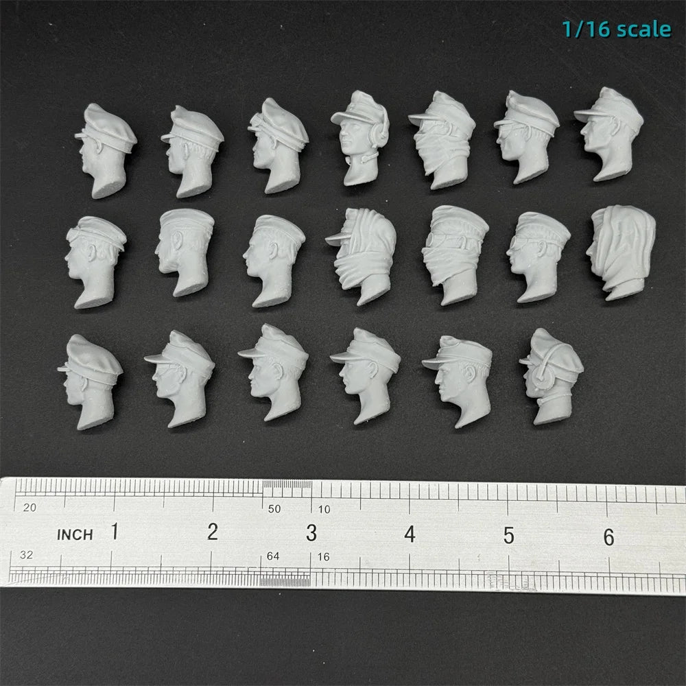 1/16 & 1/35 Scale German Soldier Head Upgrades | Premium Resin Conversion Kit