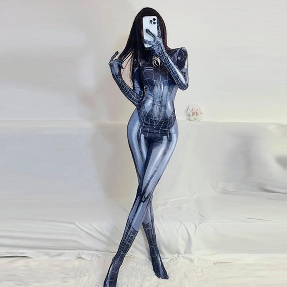 Spider-Woman - Spandex Bodysuit Venom Superhero Suit Cosplay Costume