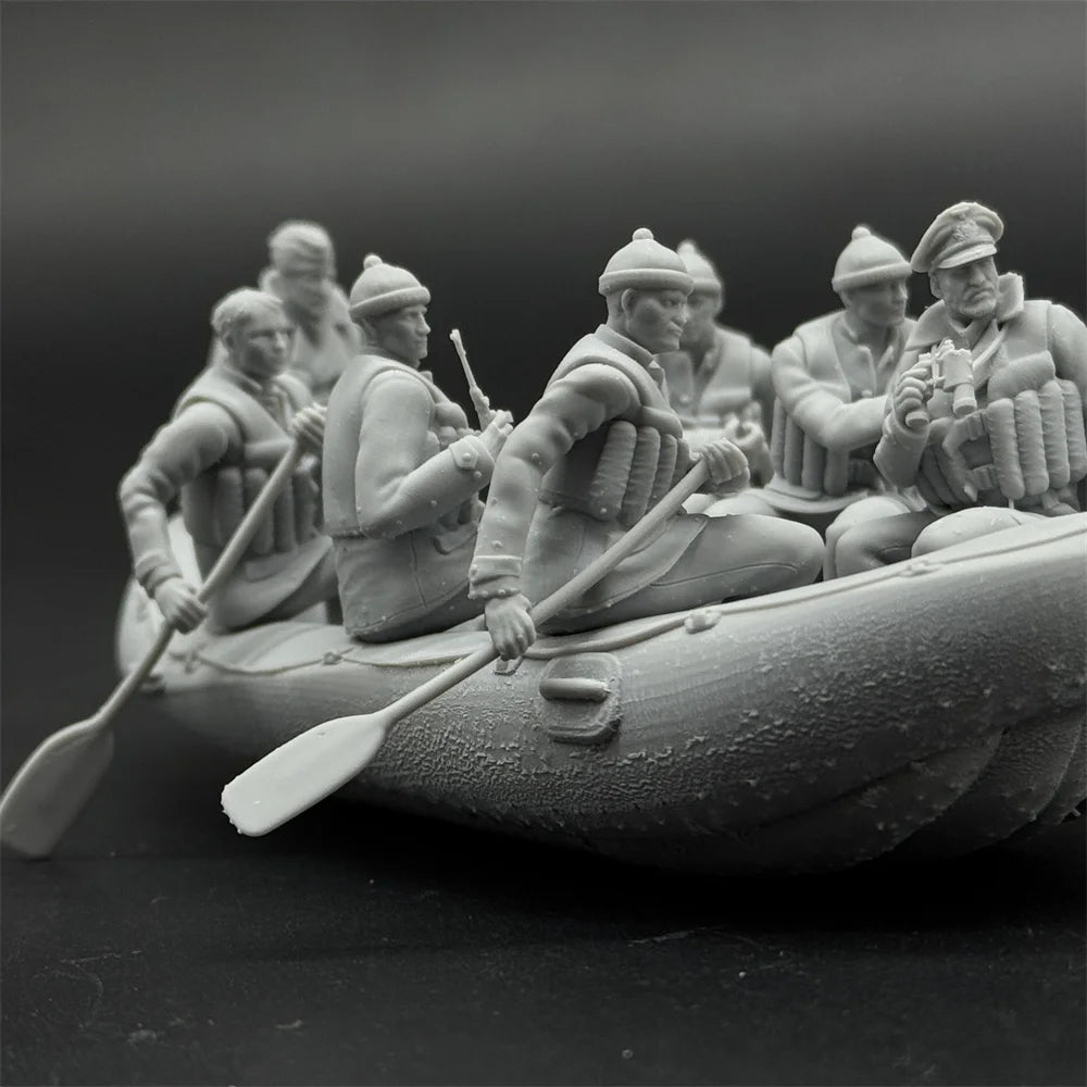 1/35 Scale WWII German Navy Officer's Raft | High-Detail Resin Model Kit