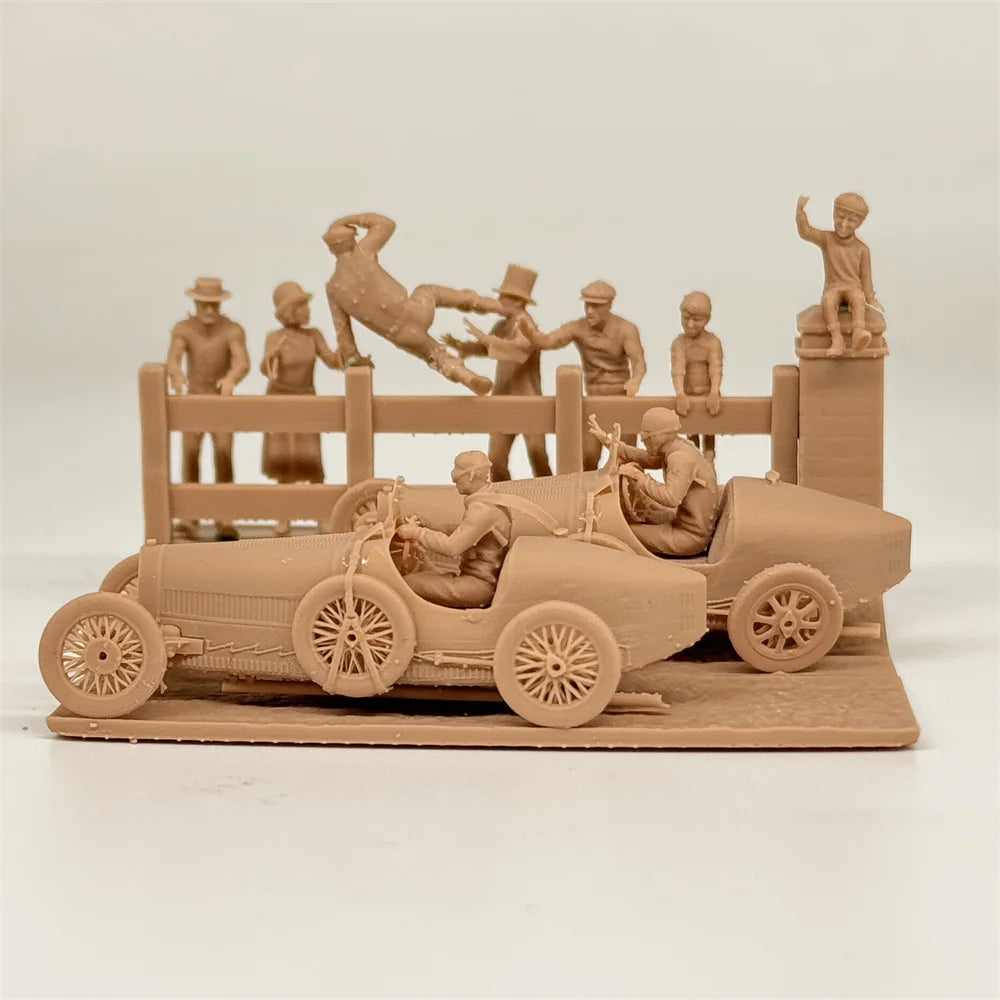 1/72 Scale Legendary 1900s Grand Prix Racing Incident Diorama Kit (Car ...