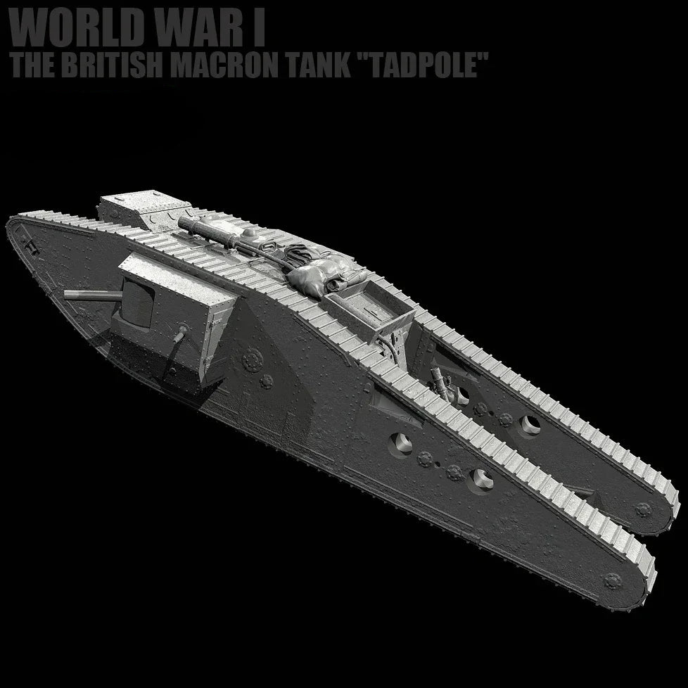 1/35 Scale WWI Tadpole Tank | Resin Model Kit | Self-Assembled Historical Vehicle - R Supply Store