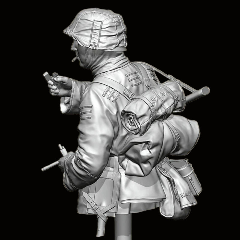 1/10 Scale Die-Cast Resin Bust Model Kit Poteau Ambush Rifleman Statue Unassembled and Unpainted - R Supply Store