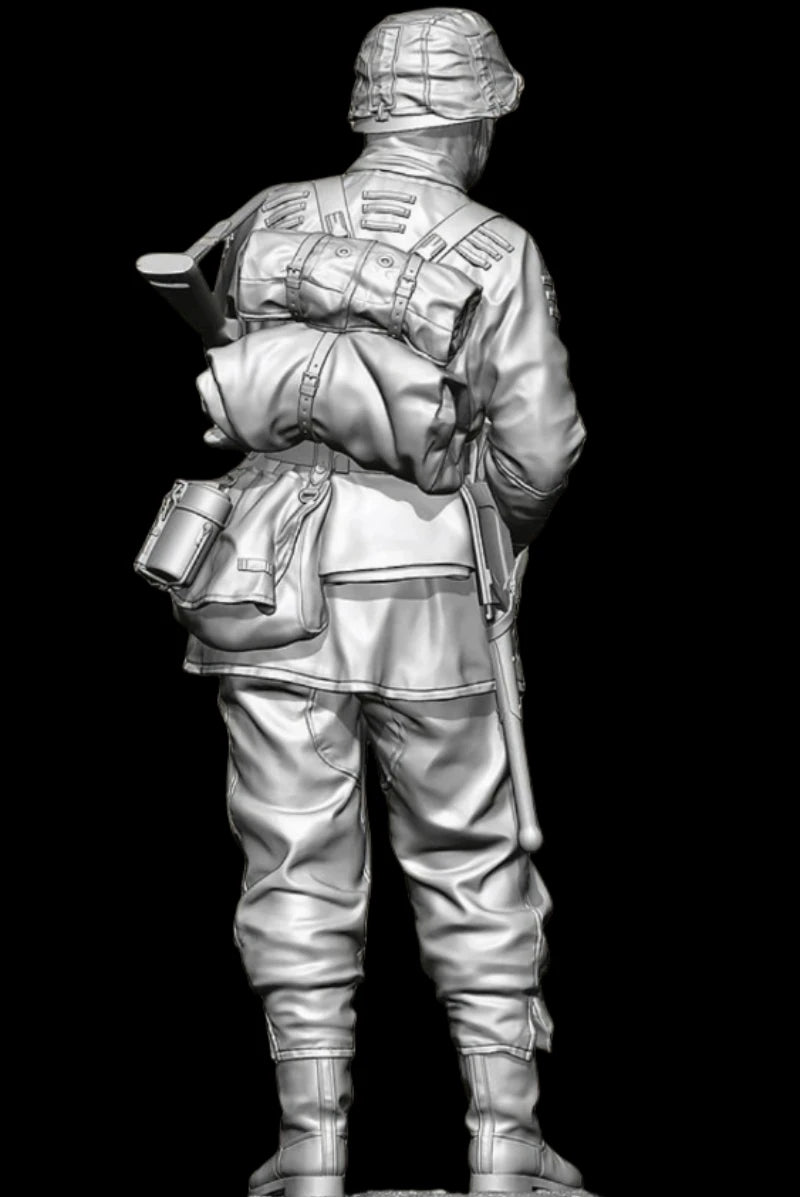 1/10 Scale Resin DieCast Figure Model Kit Ambush Battle Smoking Soldier Rifleman Unassembled Unpainted - R Supply Store