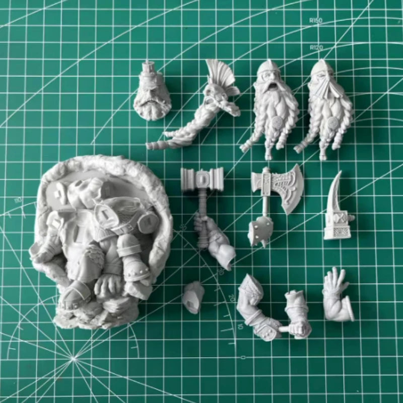1/24 Scale 80mm Die-Cast Resin Figure Model Kit Dungeon Rock Fire Hobby Miniature Toys Unassembled Unpainted DIY Diorama - R Supply Store