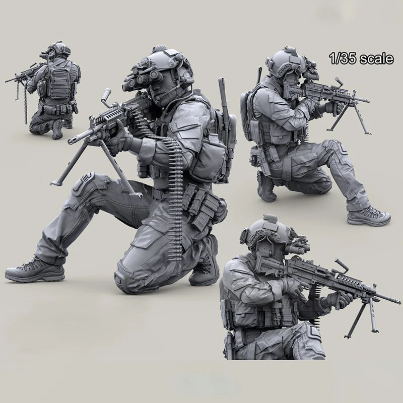 1/35 Scale Elite Special Forces Resin Figures Set (x6) - Dynamic Modern Ops Diorama Kit