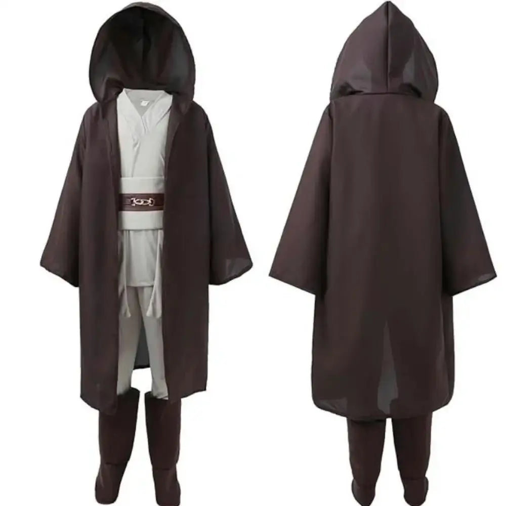 Kids Jedi Knight Costume - Star Wars Obi-Wan Kenobi - Anakin Skywalker Cosplay Robe set