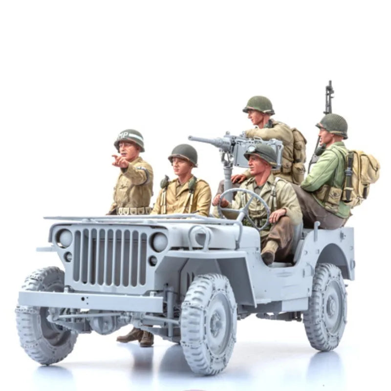 1/16 WWII US MP & 4 Infantry Figures Resin Model Kit (5 Figures) - R Supply Store