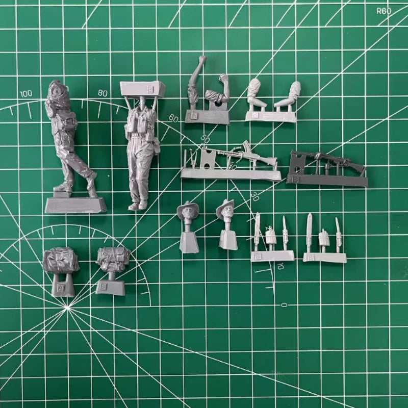 1/35 Scale WWII British Special Forces Figures Resin Model Kit - Unassembled & Unpainted