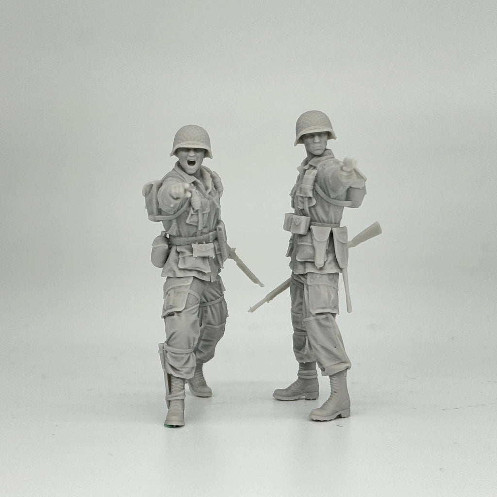 1/16 & 1/35 Scale WWII US Army 101st Airborne Division Angry Soldiers - 2 Figure Kit | R-Supply Store