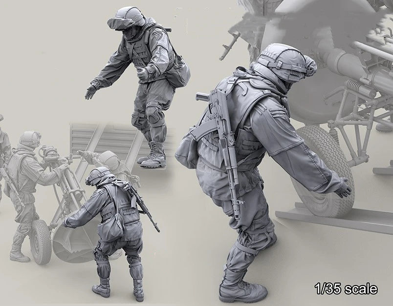 1/35 Modern Russian/Eastern Bloc Artillery Crew Resin Figure Set (x4)