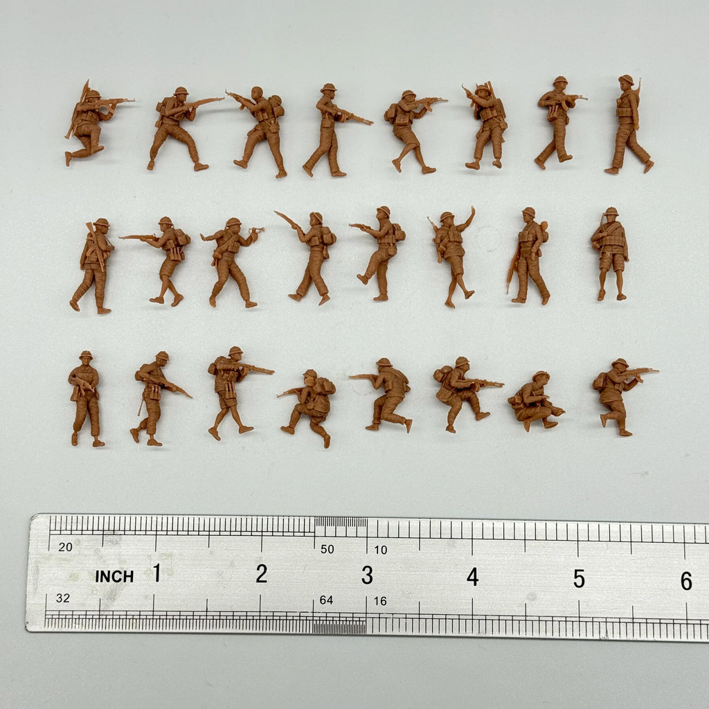 1/72 Scale Vietnam War Viet Cong & NVA "Hunter-Killer" Team Resin Figure Set (24 Figures) - Jungle Combat Miniatures