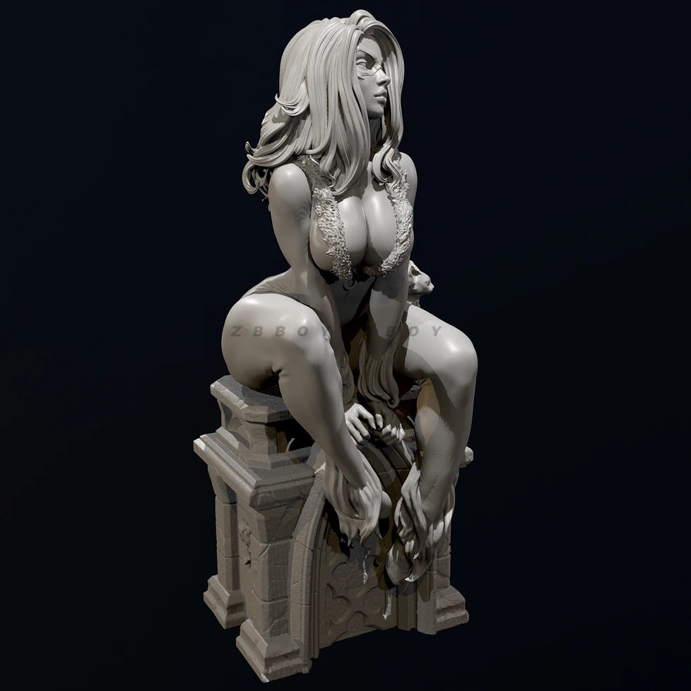 60mm Female Rogue W/ Cat Resin Kit | Warrior Fantasy GK