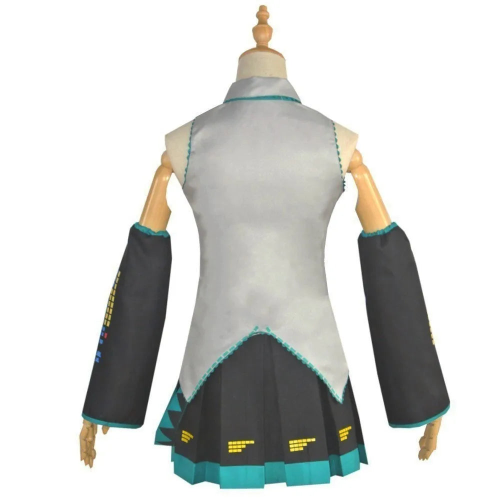 Hatsune Miku Cosplay Costume Set - JK Uniform Skirt Wig & Accessories Anime Outfit for Women