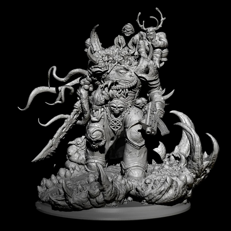 1/24 Corruptor Warrior Resin Kit | Demon Warlord Figure (85mm)