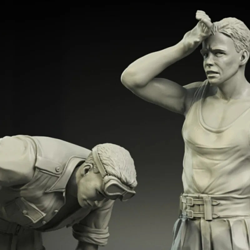 1/35 Scale British RAC Refueling Crew Set North Africa | Resin Figures Model Kit Unassembled Unpainted - R Supply Store