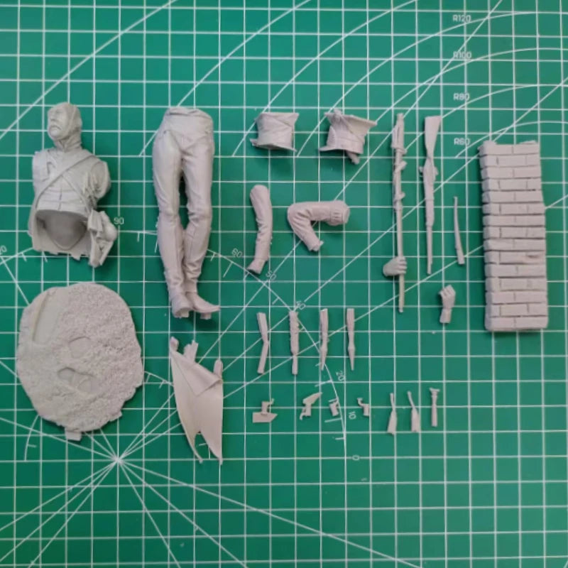 1/16 Scale Red Lancer Figure – 120mm Resin Model Kit for Collectors & Diorama Builders - R Supply Store