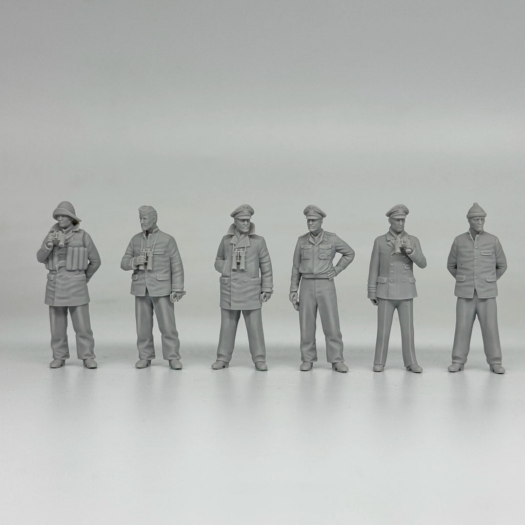 1/35 German U-Boat Crew (6 Fig) Resin Kit | Kriegsmarine Miniature Set