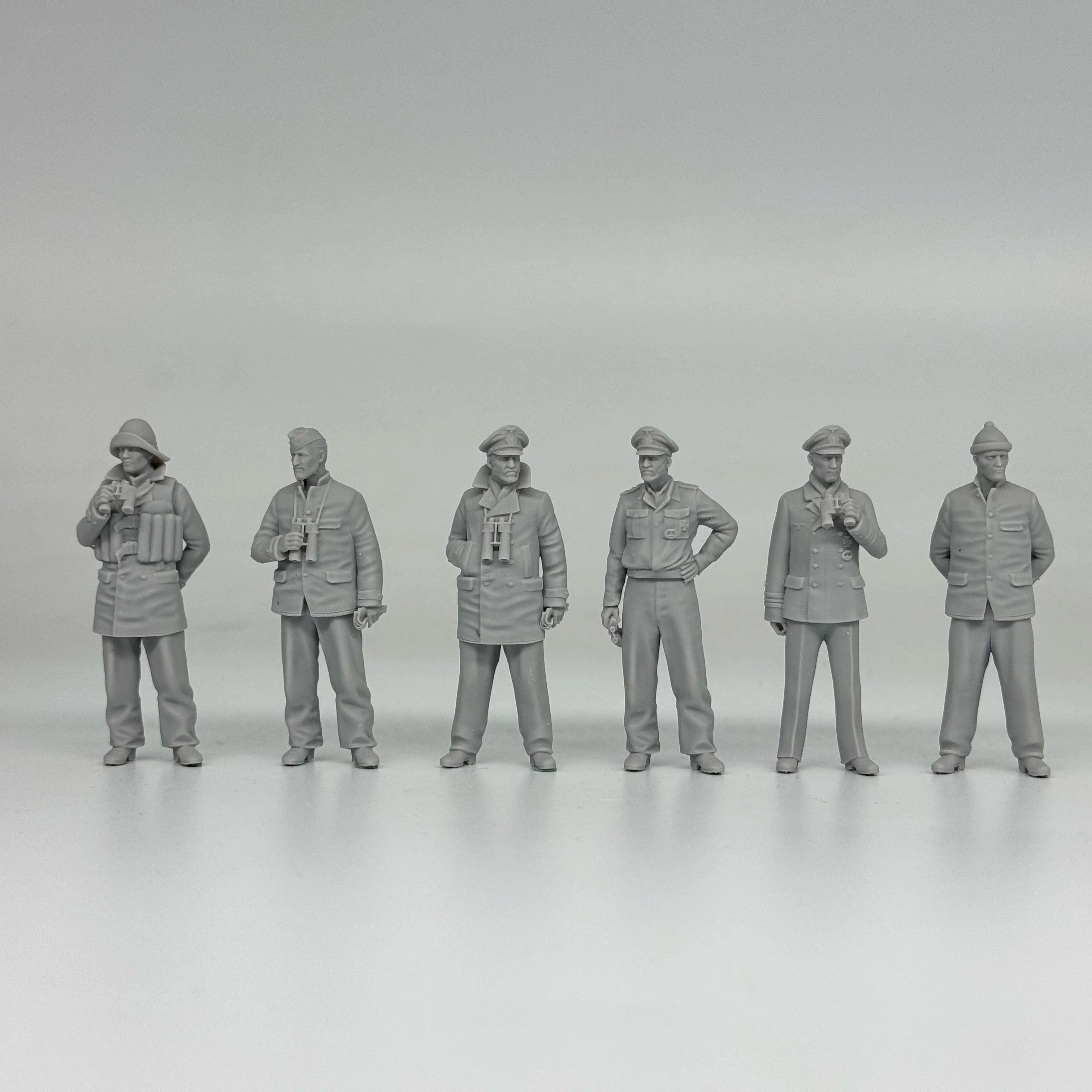 1/35 German U-Boat Crew (6 Fig) Resin Kit | Kriegsmarine Miniature Set