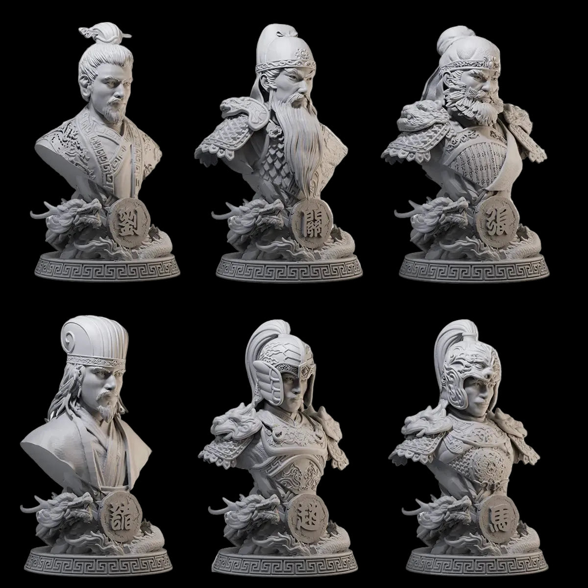 1/10 Three Kingdoms Hero Bust Resin Kit | Legendary Figures