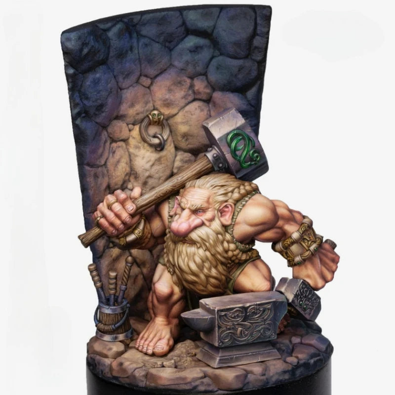 1/24 Scale Die-Cast Resin Figure Model Kit Dwarf Warrior Hobby Miniature Toy Unassembled Unpainted DIY Diorama