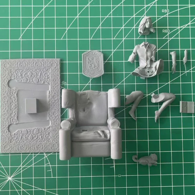 1/24 Scale DieCast Resin Figure Model Kit Sexy Wizardess on The Sofa NSFW Hobby Miniature Toys Unassembled Unpainted DIY Diorama - R Supply Store