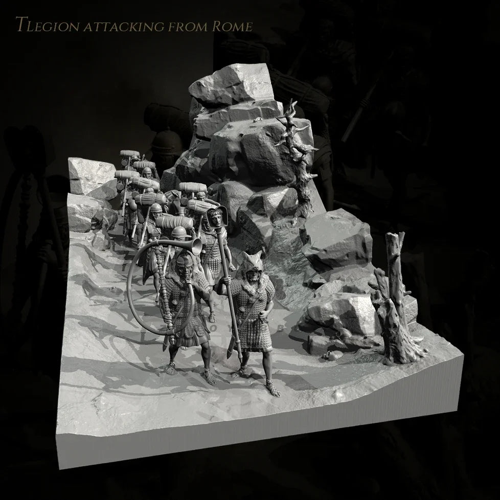 1/35 Roman Legion Attacking Diorama Resin Kit | Historical Miniature 38mm & 50mm