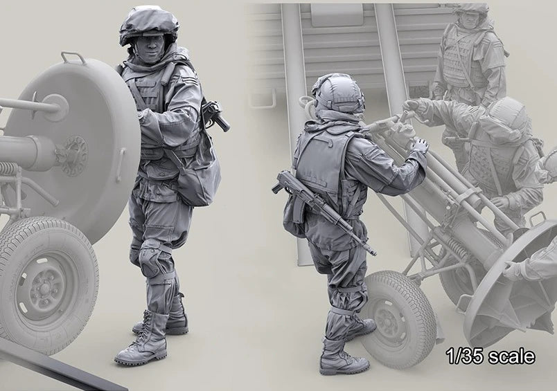 1/35 Modern Russian/Eastern Bloc Artillery Crew Resin Figure Set (x4)