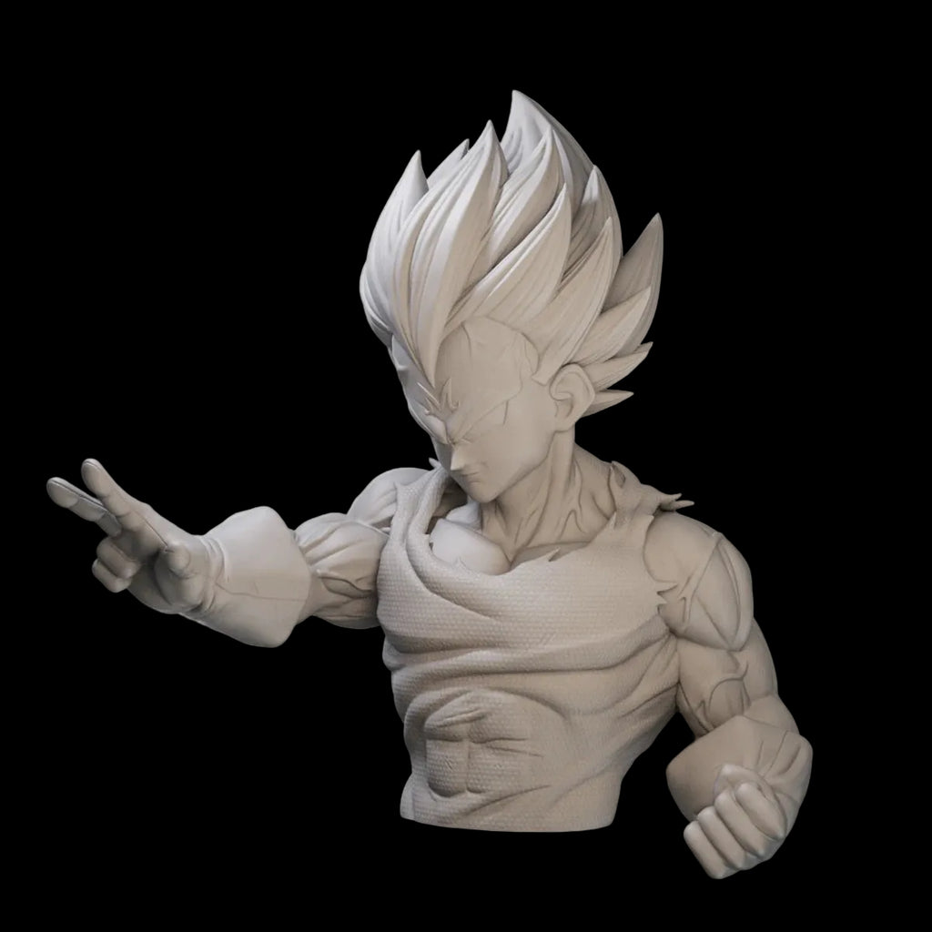 1/10 Vegeta Super Saiyan Bust Resin GK | Dragon Ball Z Anime Model