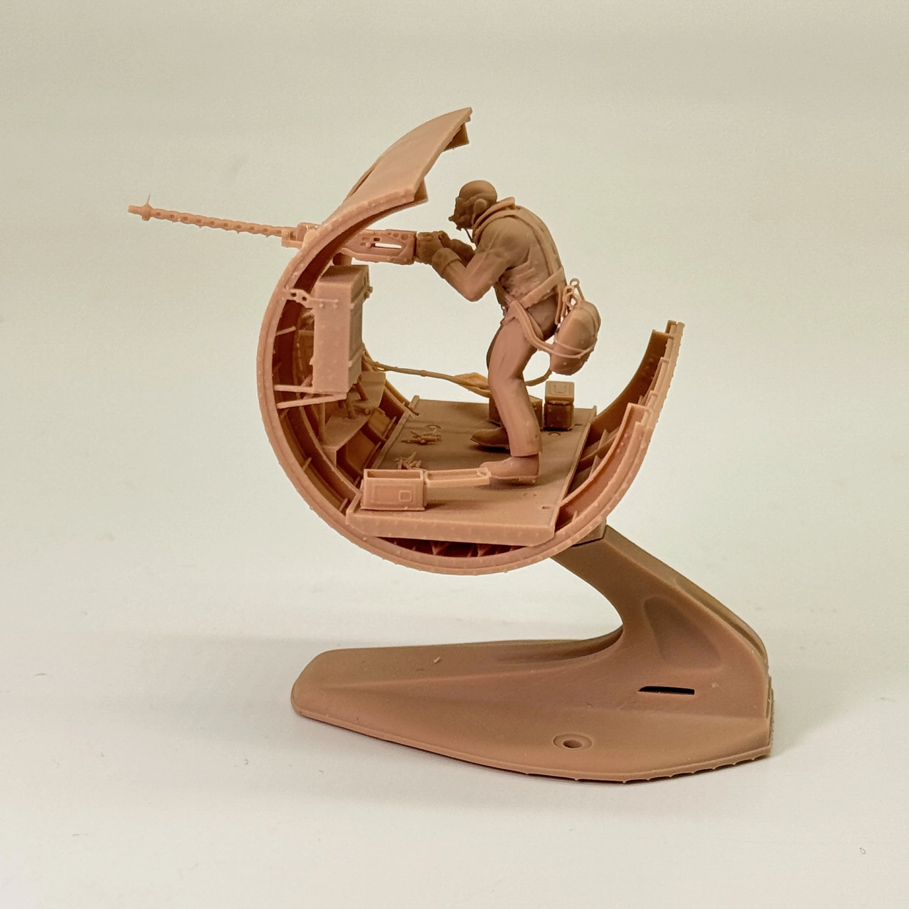 1/48 & 1/72 Scale WWII Bomber Waist Gunner / Ball Turret Crew Resin Model Kit - B-17 Flying Fortress