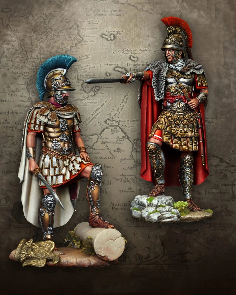 1/20 Scale 90mm Die-Cast Resin Model Kit Ancient Battle of Zama Hobby Miniature Toys 2 Figures Unassembled Unpainted DIY Diorama - R Supply Store