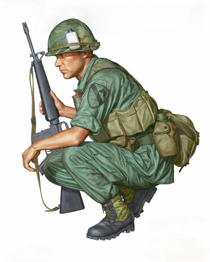1/16 Scale Vietnam War US Army Infantry Resin Figure Model Kit - R Supply Store