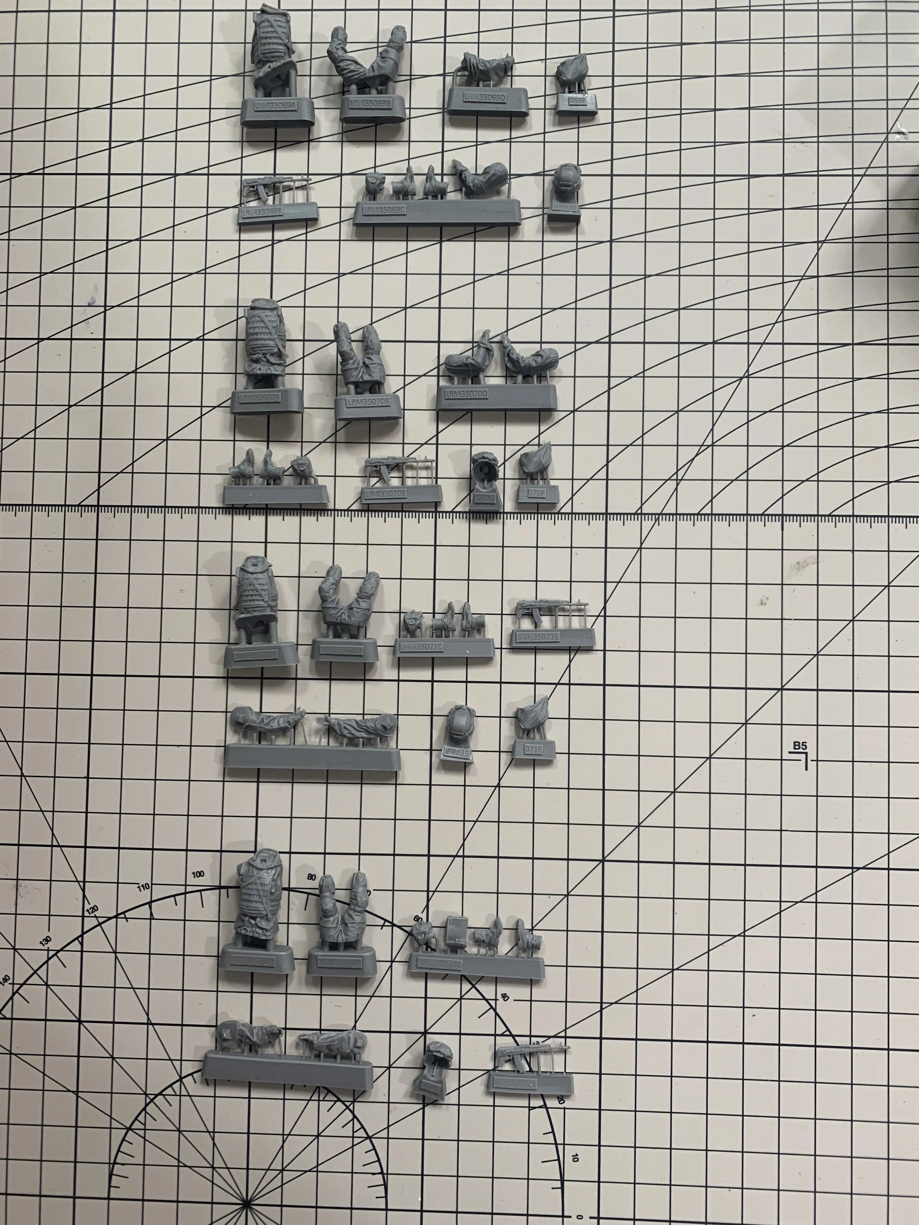 1/35 Modern Russian/Eastern Bloc Artillery Crew Resin Figure Set (x4)